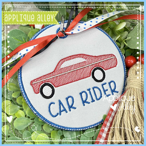 ITH CIRCLE RACE CAR BAG TAG 7337AAEW