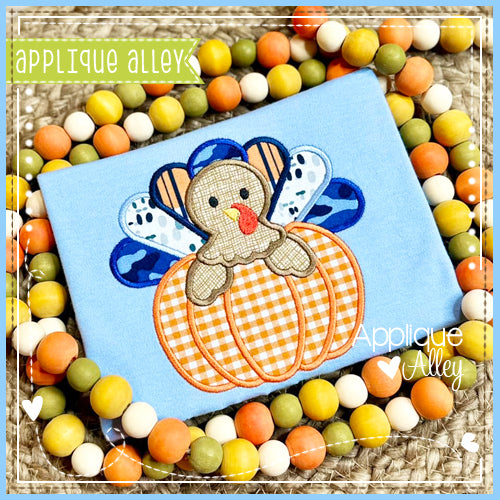 SATIN BABY TURKEY IN PUMPKIN AAEH8940