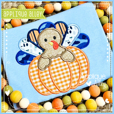 SATIN BABY TURKEY IN PUMPKIN AAEH8940