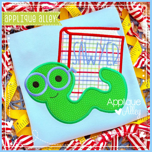 SATIN BOOKWORM WITH BOOK AAEH8711