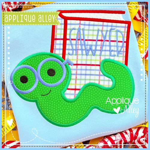 SATIN BOOKWORM WITH BOOK AAEH8711