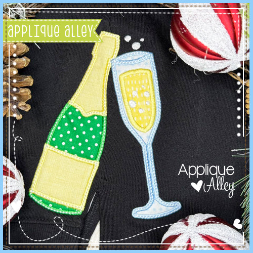 SATIN CHAMPAGNE BOTTLE GLASS SPLIT 8433AAEH