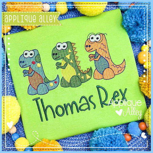 SCRATCHY SILLIEST T REX FRIENDS 7218AAEH