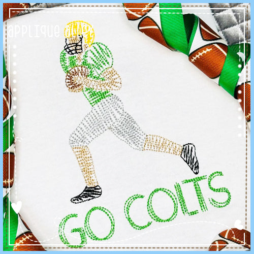 SCRIBBLE RUNNING FOOTBALL PLAYER AAEH8773