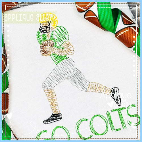 SCRIBBLE RUNNING FOOTBALL PLAYER AAEH8773