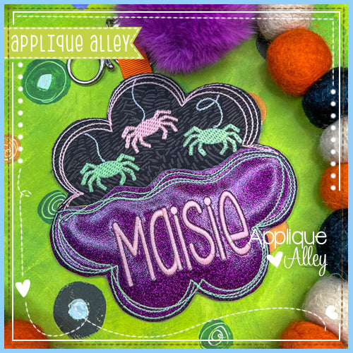 SCRIBBLE SCALLOP BAG TAG SPIDERS 7397AAEH