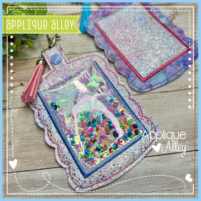 SIMPLE CARD HOLDER SCALLOP AAEH8799