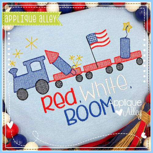 SKETCH 4TH OF JULY TRAIN AAEH8689