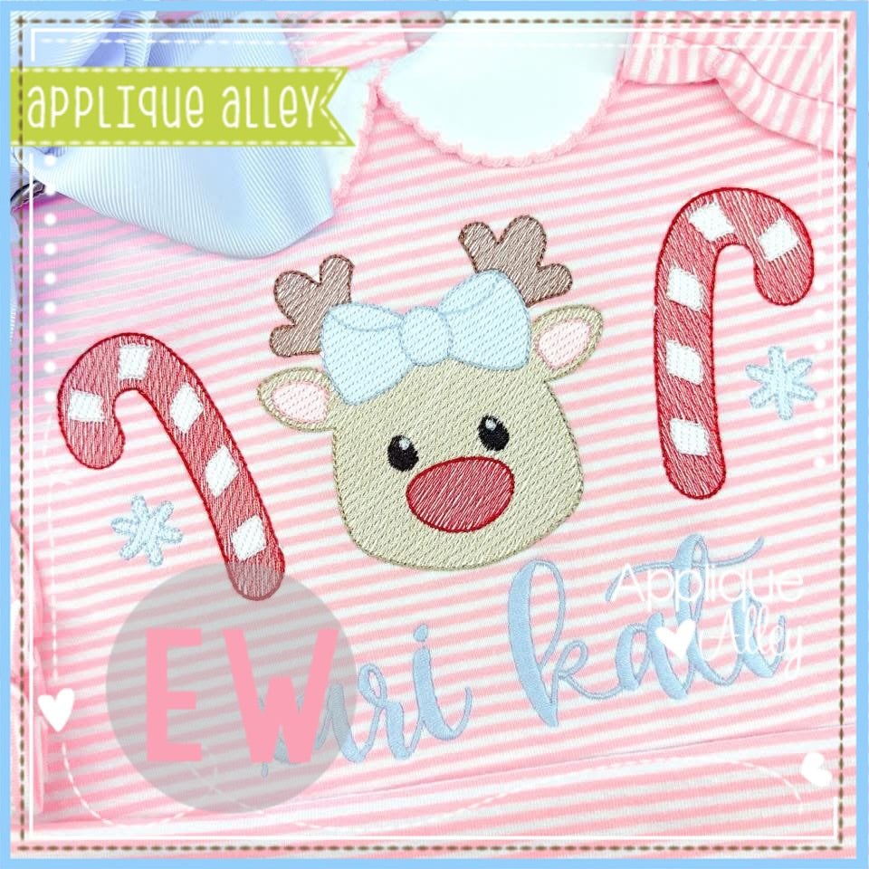 SKETCH CANDY CANE REINDEER TRIO AAEW8978