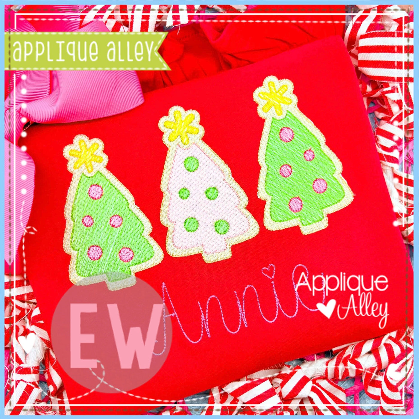 SKETCH CHRISTMAS TREE COOKIE TRIO AAEW8912