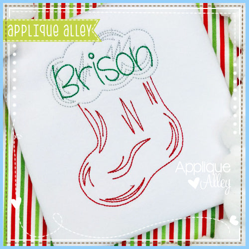 SKETCHED OUTLINE CHRISTMAS STOCKING AAEH8968