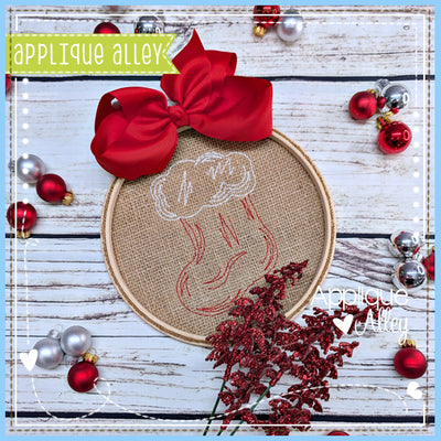 SKETCHED OUTLINE CHRISTMAS STOCKING AAEH8968