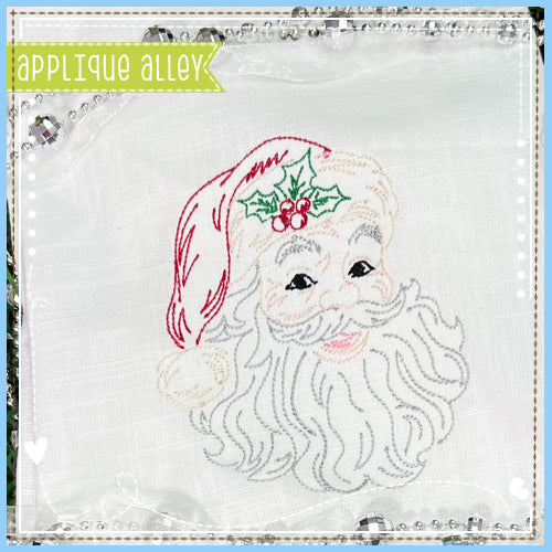 SKETCHED OUTLINE SANTA CLAUS FACE AAEH8967
