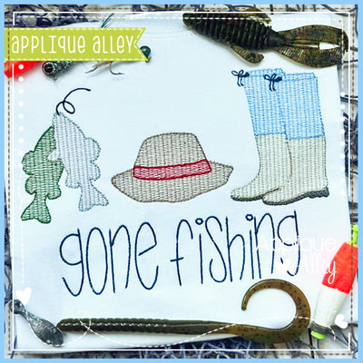 SKETCH FISH HAT AND BOOTS TRIO AAEH8679
