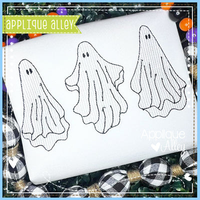 SKETCH FLOWY SPOOKY GHOST TRIO AAEH8743