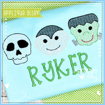 SKETCH HALLOWEEN GUYS FACE TRIO - AAEH8840