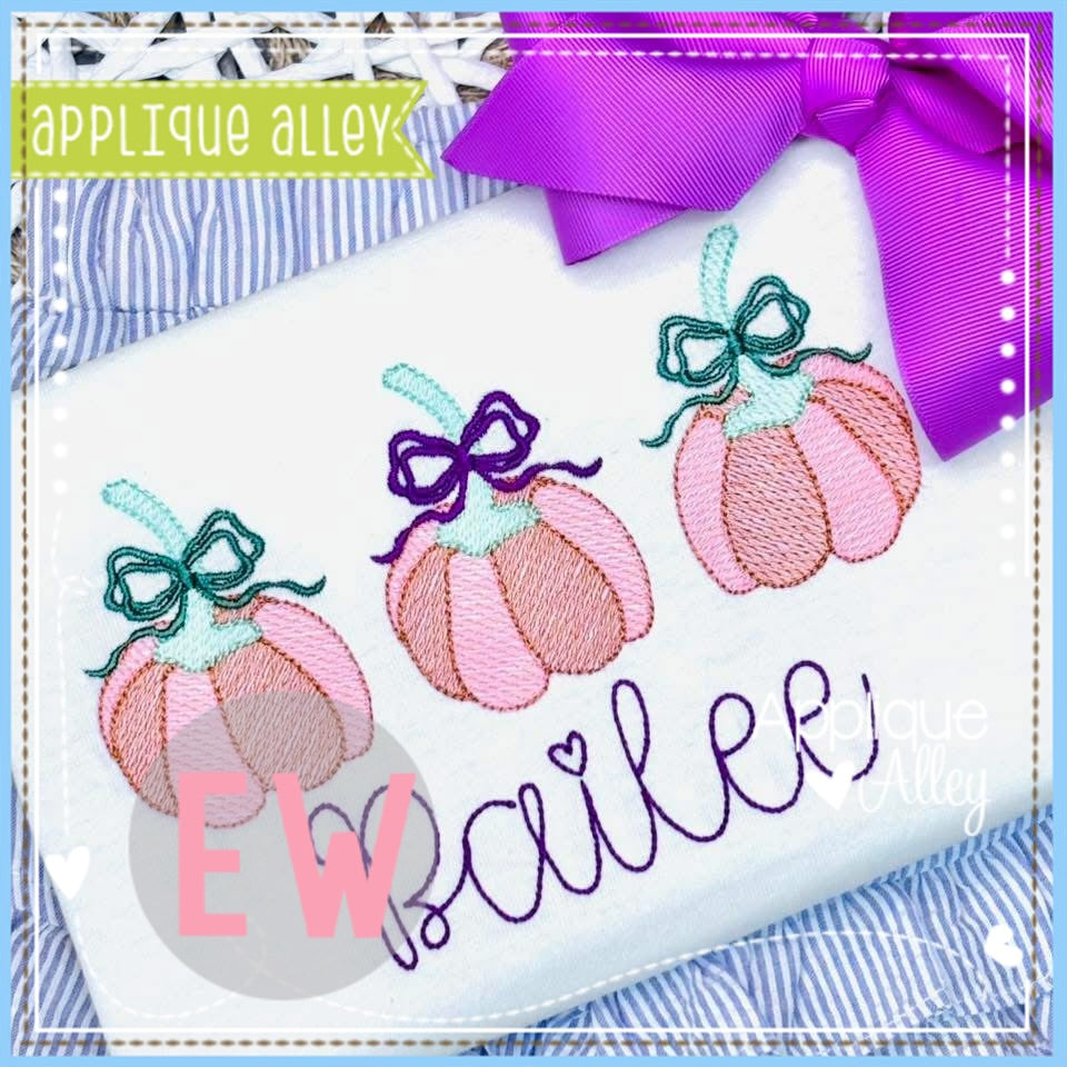 SKETCH MAILEY BOW PUMPKIN TRIO AAEW8751