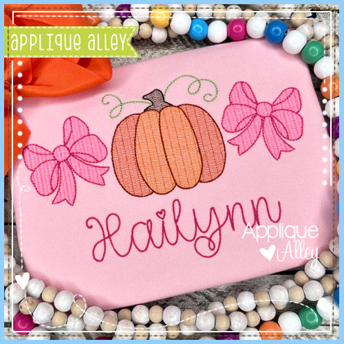 SKETCH PUMPKIN BOW TRIO AAEH8756