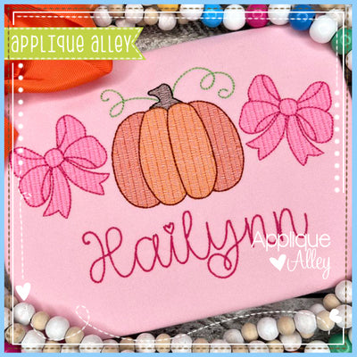 SKETCH PUMPKIN BOW TRIO AAEH8756