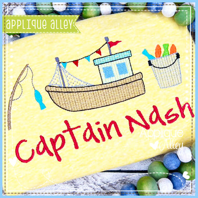 SKETCH OLD FISHING BOAT TRIO AAEH8640