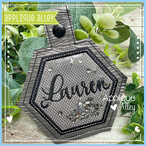 SNAP TAB CHARM HEXAGON AAEH8795