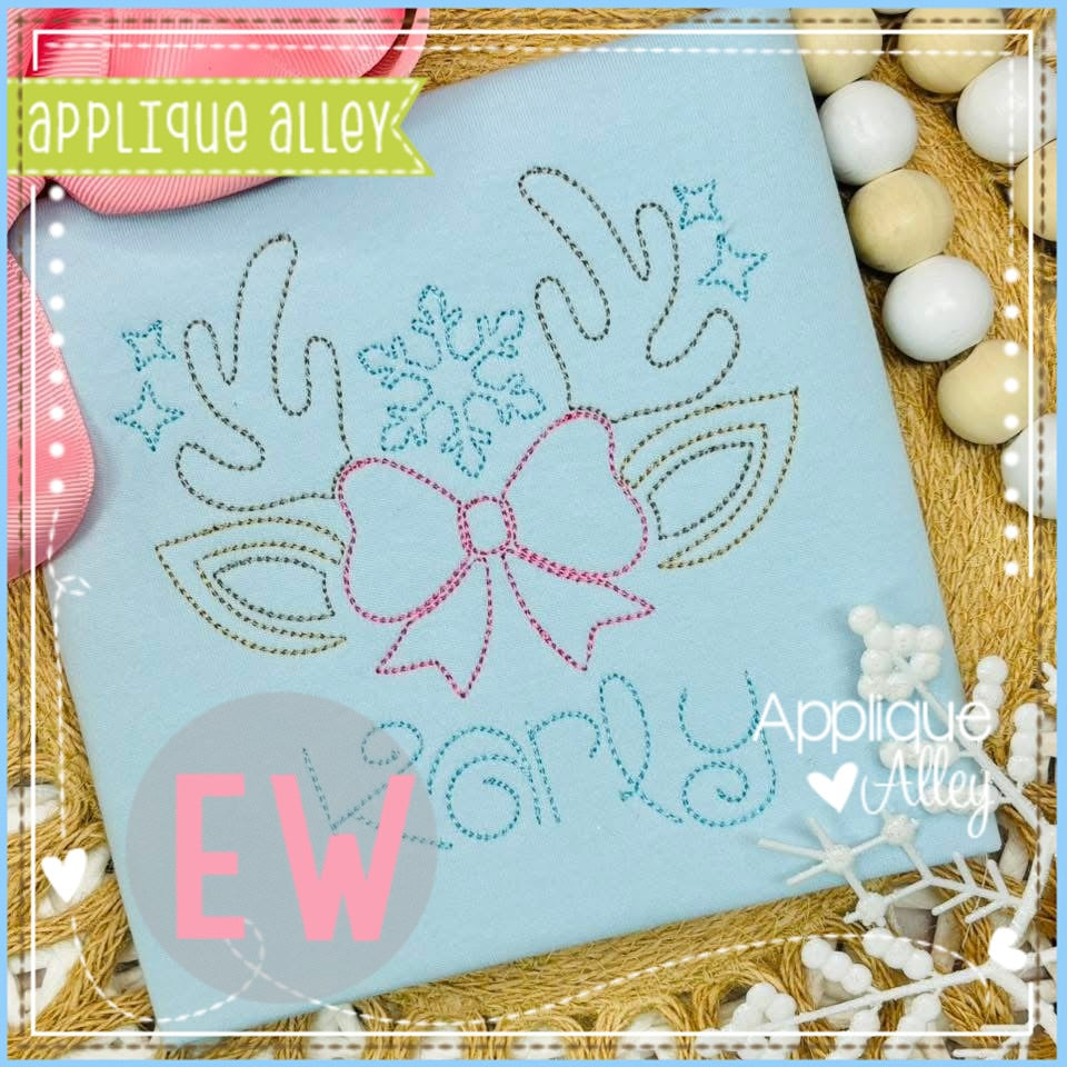 STITCH WINTER REINDEER ANTLERS AAEW8994