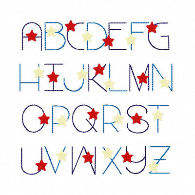 UPPER LEVEL STARS FONT AAEH8672