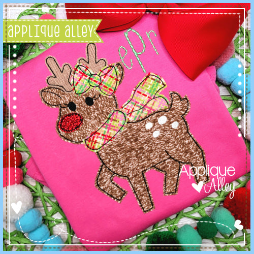 VINTAGE BISCOTTI REINDEER BOW AAEH8929