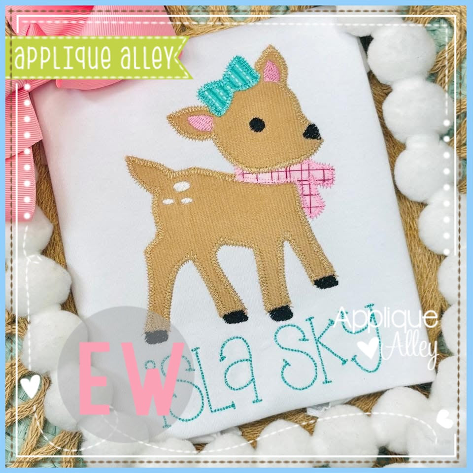 ZZ BABY DEER BOW SCARF AAEW8877
