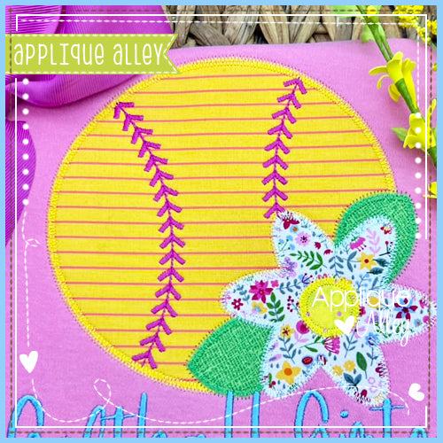 ZZ BASEBALL SOFTBALL FLOWER 8543AAEH