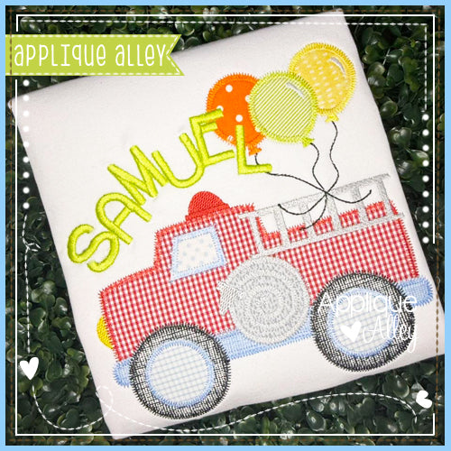 ZZ BIRTHDAY FIRE TRUCK AAEH8687
