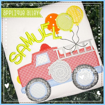 ZZ BIRTHDAY FIRE TRUCK AAEH8687