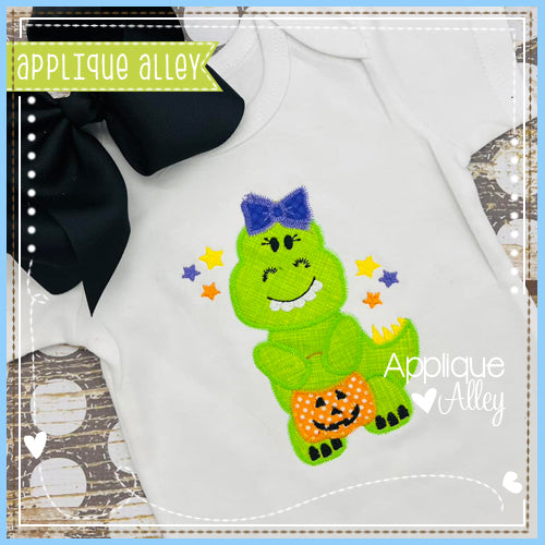 ZZ DOSSIE T REX HALLOWEEN BOW 8213AAEH