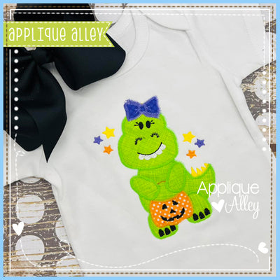 ZZ DOSSIE T REX HALLOWEEN BOW 8213AAEH