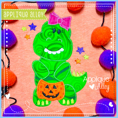 ZZ DOSSIE T REX HALLOWEEN BOW 8213AAEH