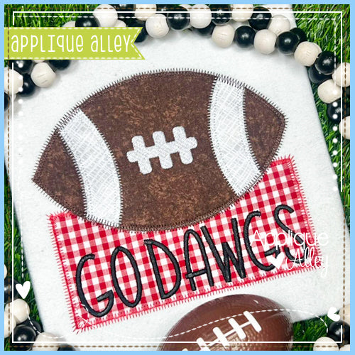 ZZ FOOTBALL ON NAMEPLATE AAEH8926