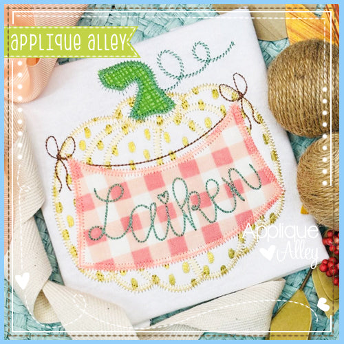 ZZ PUMPKIN WITH TIED BANNER AAEH8897
