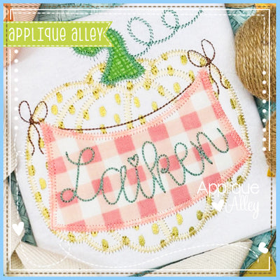 ZZ PUMPKIN WITH TIED BANNER AAEH8897