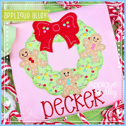 ZZ FLUFFY WREATH GINGERBREAD - AAEH9001