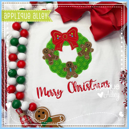 ZZ FLUFFY WREATH GINGERBREAD - AAEH9001