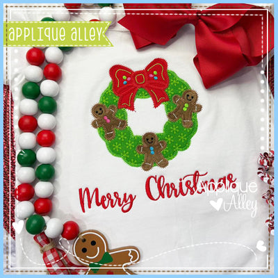 ZZ FLUFFY WREATH GINGERBREAD - AAEH9001