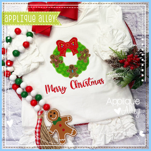 ZZ FLUFFY WREATH GINGERBREAD - AAEH9001