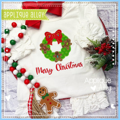 ZZ FLUFFY WREATH GINGERBREAD - AAEH9001