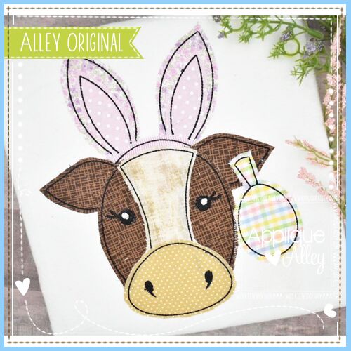 VINTAGE EASTER COW GIRL  - AAEH