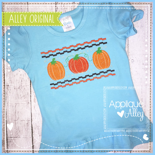 FAUX SMOCK 3 PUMPKINS