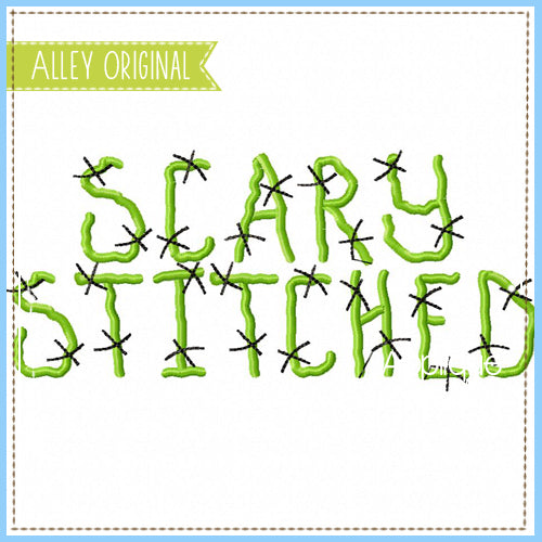 AA SCARY STITCHED FONT 6036AAEW