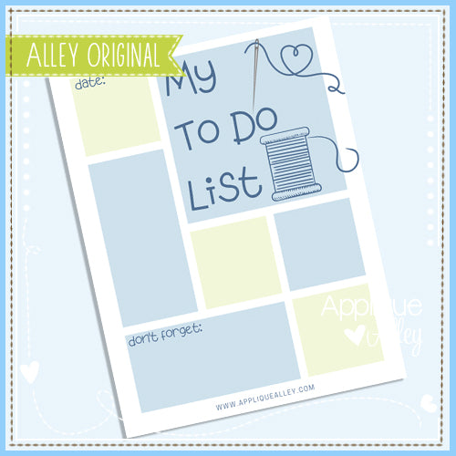 FREE! ALLEY TO DO LIST PRINTABLE 5176AAEH