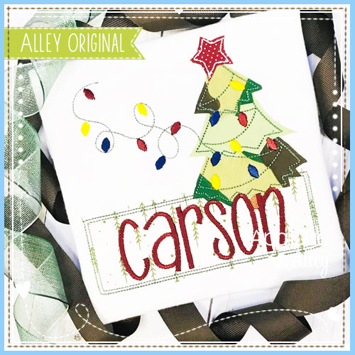 CHRISTMAS TREE WITH LIGHT STRING NAME PLATE 5188AAEH