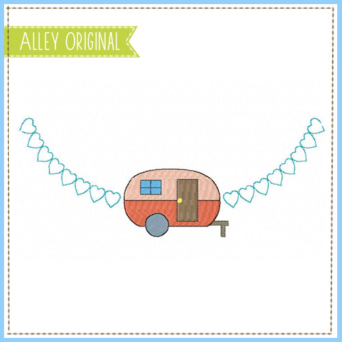MINI CAMPER WITH HEARTS FRAME 5284AAEH