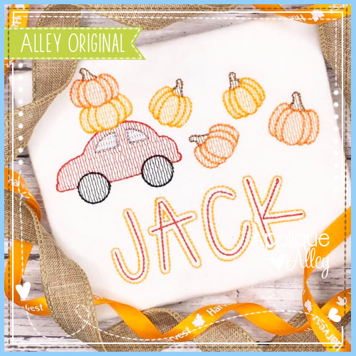SCRATCHY CAR WITH PUMPKINS 5057AAEH